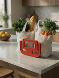 Ergonomic Heavy Duty Grocery Bag Carrier, One Trip Multi Bag Grip Helper (2 Pack)